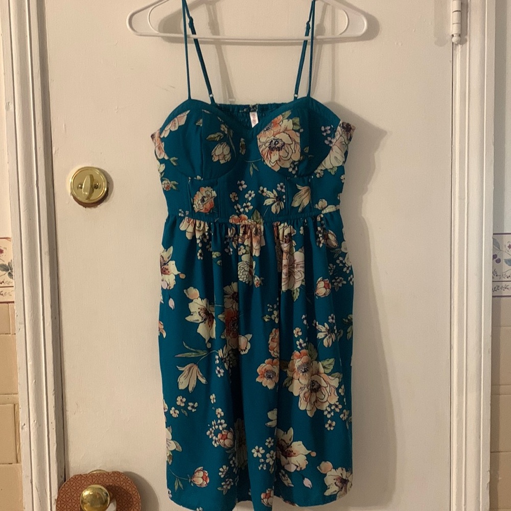 Sea green dress WITH POCKETS